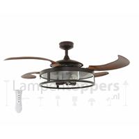 Beacon International Deckenventilator Fanaway Classic m. Licht, bronze