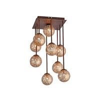 PAUL NEUHAUS Deckenlampe Greta quadratisch, 9-flammig