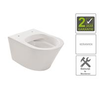 Boss&wessing BWS Wandcloset Vesta Rimless 52cm Zonder Zitting Wit