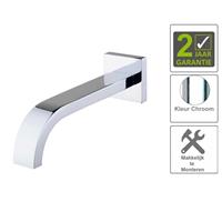 Boss&wessing BWS Inbouwuitloop Vierkant 25cm 1/2" Chroom