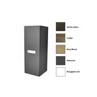 sanicare Kolomkast  Q2/Q3/Q8 Soft-Close Deur Inliggende Alu Greep 90x33,5x32 cm Grey-Wood