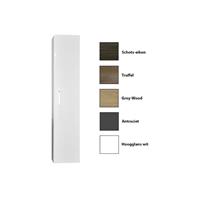 sanicare Kolomkast  Q6/Q14/Q16 1 Soft-Closing Deur Chromen Greep 160x33,5x32 cm Grey-Wood