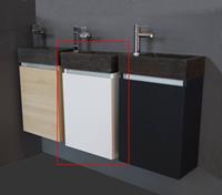 Lambinidesigns Trendline fonteinkast natuursteen en wit rechts/links