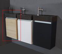 Lambinidesigns Trendline fonteinkast natuursteen en eiken rechts/links
