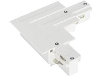 SLV HV 3 circuit track EUTRAC L-connector, inner earth DM 1001537 Weiß