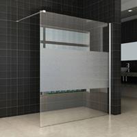 Aqua Splash Douchewand 160X200 cm 8 mm Met Schaamband Nano Glas 