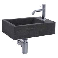 Douche Concurrent Fonteinset  Furan 40x23x11 cm Kalksteen Zwart 