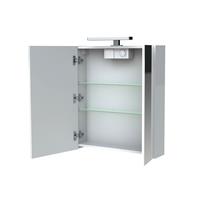 allibert Spiegelkast  Juno LED Verlichting 60x75.2x16 cm Softclose Deuren Glans Wit 