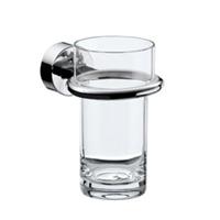 Glashalter Rondo 2 452000100 chrom, Kristallglas klar - Emco