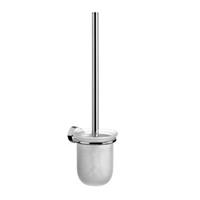 Emco - WC-Bürstengarnitur Rondo 2, chrom 451500101 Kristallglas satiniert, Stiel chrom, Wandmontage