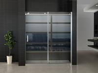 Mueller Basic schuif Douchedeur 160-170cm ANTI-KALK 8mm veiligheidsglas