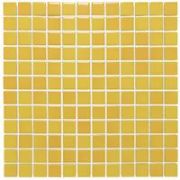 Thermic Mozaïektegel The Mosaic Factory Barcelona 23x23 mm Porselein Geel Gevlamd