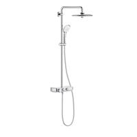 Doucheset Grohe Euphoria Smartcontrol Douchesysteem met Thermostatische Kraan Hoofddouche 26cm en Handdouche Massage Chroom