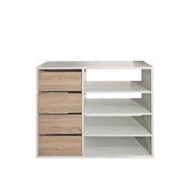 TemaHome Kleiderschrank "Tom", ausziehbarer Kleiderschrank, Vorhang und viele Fächer, Höhe 181 cm