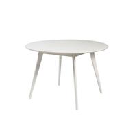 Nordiq Yumi dining table - Ronde eettafel - Hout - Ø115 x H74 cm - Wit