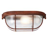 Brilliant Leuchten Bobbi Wand- und Deckenleuchte 28cm rostfarbend