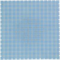 UCI Amsterdam mozaïektegel 2x2x0.4cm voor wand en vloer voor binnen en buiten vierkant Glas Licht Blauw GM09