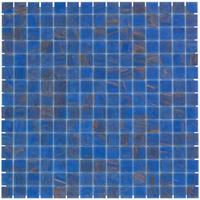 UCI Amsterdam mozaïektegel 2x2x0.4cm voor wand en vloer voor binnen en buiten vierkant Glas Blauw GMG501