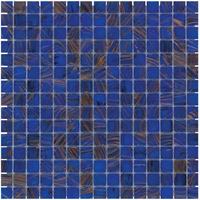 UCI Amsterdam mozaïektegel 2x2x0.4cm voor wand en vloer voor binnen en buiten vierkant Glas Midden Blauw GMG661