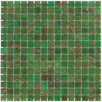 UCI Amsterdam mozaïektegel 2x2x0.4cm voor wand en vloer voor binnen en buiten vierkant Glas Groen GMG901