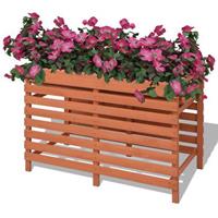 vidaXL Blumenkasten 100x50x71 cm Holz Braun