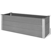 VidaXL Plantenbak 150x50x54 cm HKC grijs