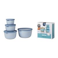 Mepal Cirqula Multischüssel, Set 4-teilig, blau