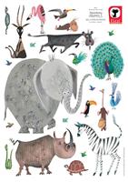 Animals XL muursticker olifant 85x119 cm