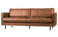 BePureHome Sofa Sofa Rodeo "Classic" 2,5-Sitzer - Leder Cognac, freistellbar, gesteppte Sitzkissen