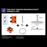 Best Design One-Pack Inbouw-Regendoucheset Verona-P-200