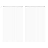 VidaXL Draadgordijn 100x250 cm wit 2 st