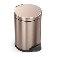 Simplehuman Afvalemmer Rond 4,5 liter (Roze goud)