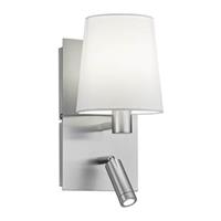 Trio Wandlamp Marriot - Metaal - Nikkel Mat