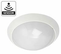 Sglighting SG Econ LED Alu 30 cm wit 8+2W 3000K sensor IP44 IK10 181181