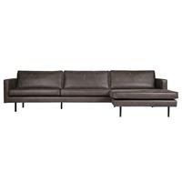 BePureHome Chaise Longue Rodeo rechts Zwart