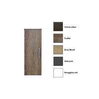 sanicare Kolomkast  Q15 1 Soft-Closing Deur 90x33,5x32 cm Grey-Wood 