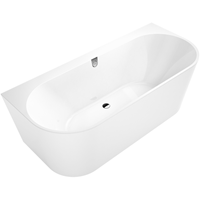 Villeroy & Boch Oberon 2.0 bad 180x80 cm. met paneel in wit wit-wit