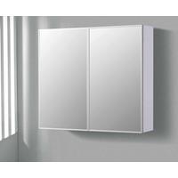 Lambinidesigns Basic spiegelkast Hoogglans wit 80cm