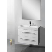 Lambinidesigns Compact Line badkamermeubel hoogglans wit 80cm
