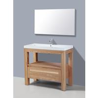 Lambinidesigns Trend Robusta badkamermeubel eiken 100cm, 1 kraangat