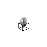 EGLO tafellamp Olival 1 - zwart/rookglas