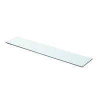 Wandschap transparant 70x15 cm glas