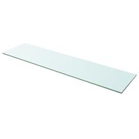 Wandschap transparant 100x25 cm glas