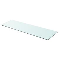 Wandschap transparant 90x30 cm glas