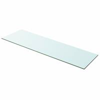 Wandschap transparant 100x30 cm glas