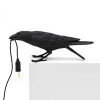 Seletti Bird Tischlampe Schwarz