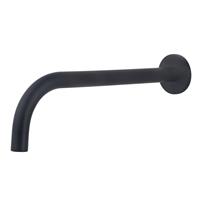 Mueller Slim wanduitloop 25cm mat zwart