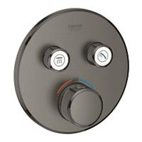 Grohe Grohtherm Smartcontrol afbouwdeel voor 2-weg inbouwthermostaat hard graphite geborsteld