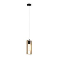 EGLO hanglamp Littleton - zwart/hout