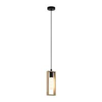 EGLO hanglamp Littleton - zwart/hout